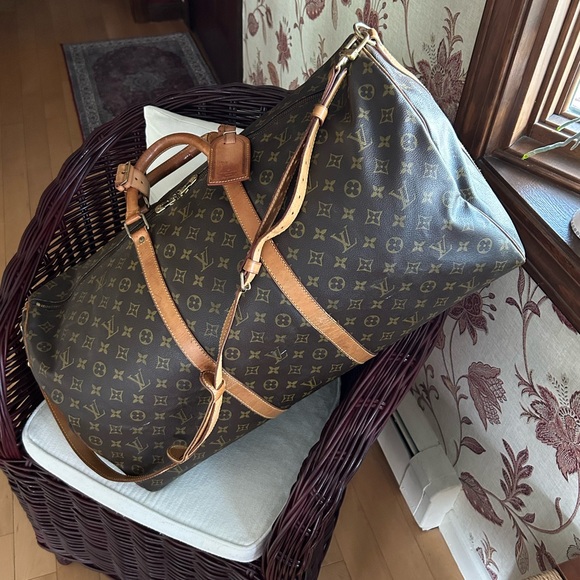 🦁 Louis Vuitton LV Monogram Keepall 60 Bandouliere - Picture 7 of 17